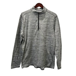 Hi-Tec Mens Performance 1/4 Zip Pullover Shirt Grey XL